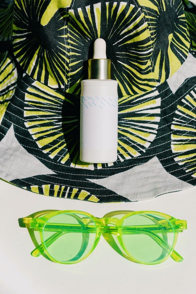 Sunscreen and sunglass biking in Florida