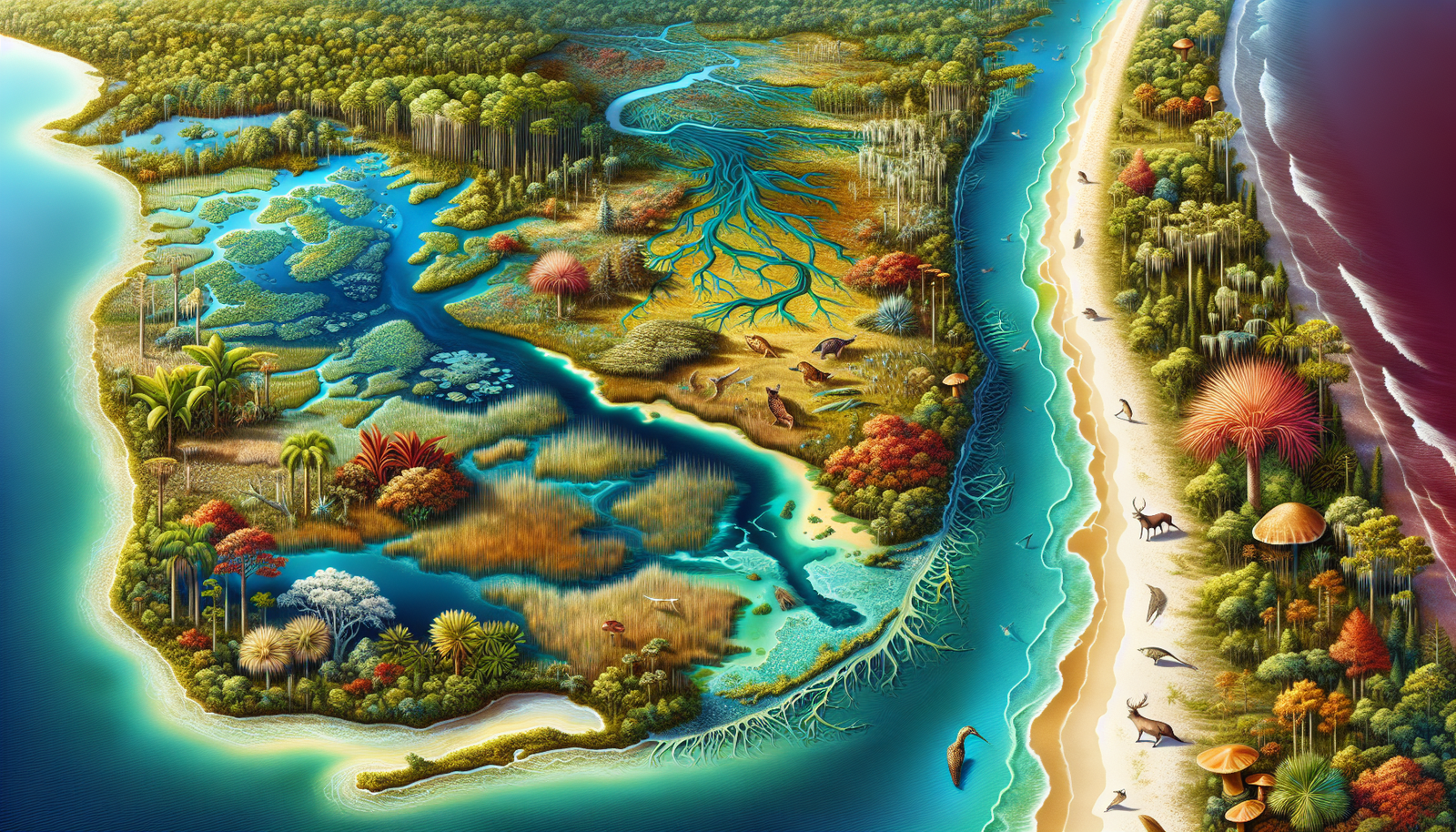 Diverse ecosystems in Florida