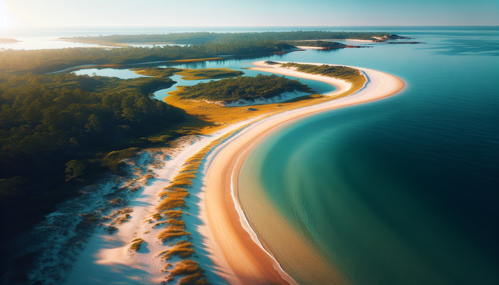 Secluded beach at Talbot Island State Park